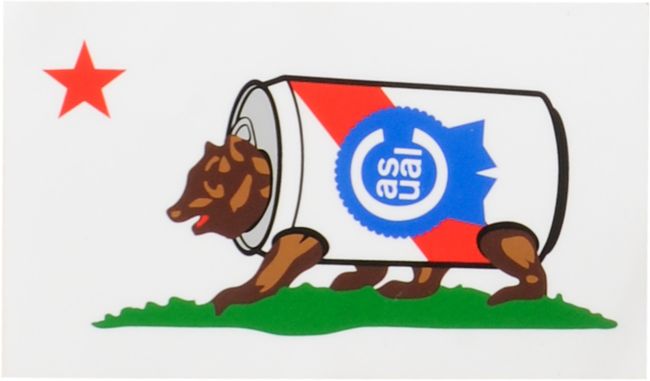 Casual Industrees Bear Can Sticker