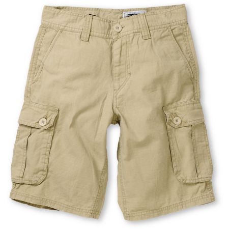 Free World Boys Big Player Khaki Cargo Shorts