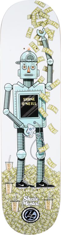 Skate Mental ONeill P2 Robot 8.0 Skateboard Deck