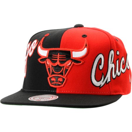 NBA Mitchell and Ness Chicago Bulls The Split Snapback Hat