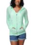 Zine Jersey Neon Mint Zip Up Hoodie