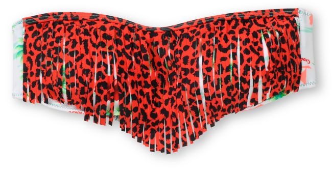 Crooks And Castles Mahalo Lanzarote Fringe Bandeau Bikini Top