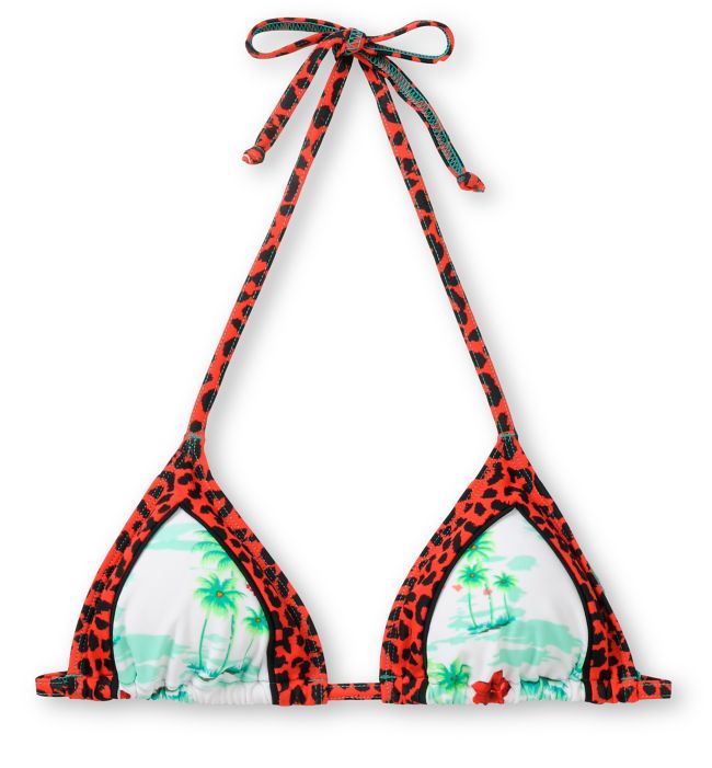 Crooks And Castles Mahalo Oasis Triangle Bikini Top