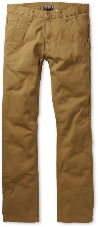 Free World Drifter Slim Straight Fit Dark Khaki Chino Pants