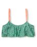 Malibu Warrior Dance Mint Flounce Bikini Top