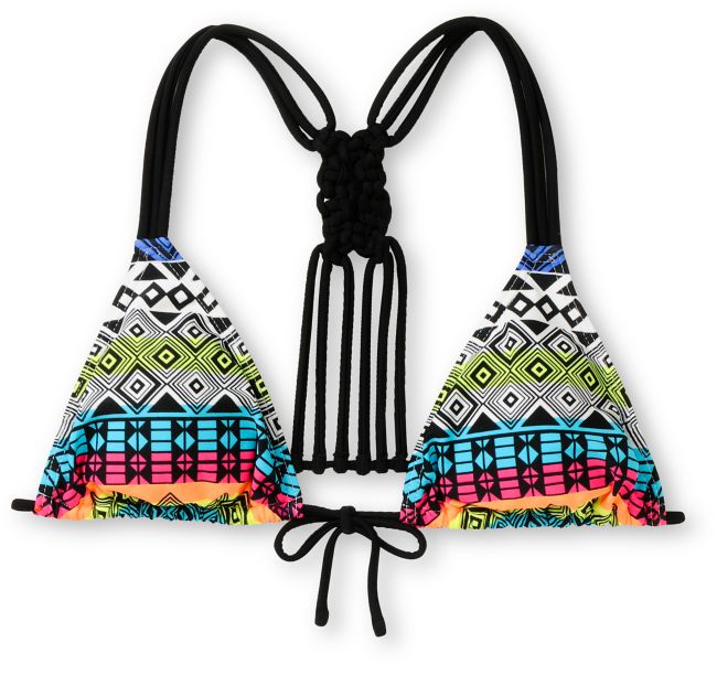 Malibu Tribal Weave Triangle Bikini Top