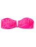 Malibu Candy Coated Pink Fringe Bandeau Bikini Top