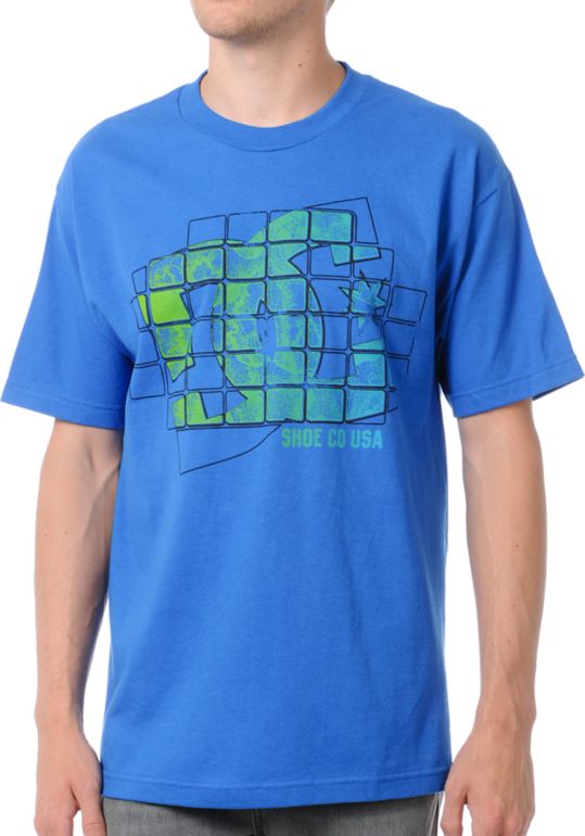 DC Shoes Tetris Blue Tee Shirt