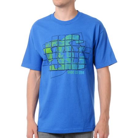 DC Shoes Tetris Blue Tee Shirt