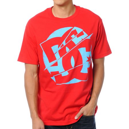 DC Splice Red Tee Shirt
