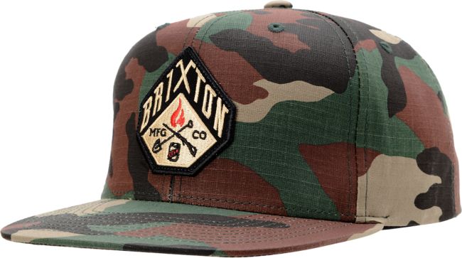 Brixton Walsh Camo Snapback Hat