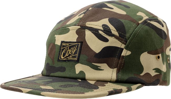 Obey Expedition Camo 5 Panel Hat