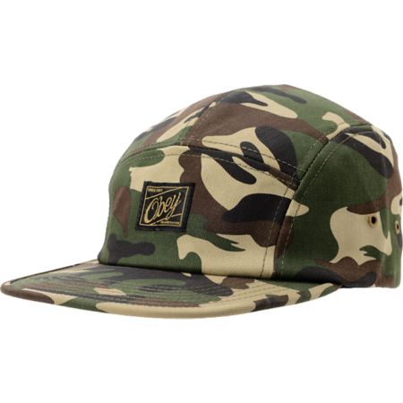 Obey Expedition Camo 5 Panel Hat