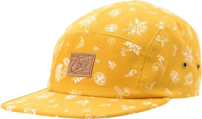 Obey Yuma Mustard 5 Panel Hat