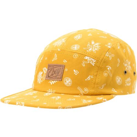 Obey Yuma Mustard 5 Panel Hat