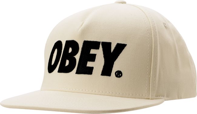 Obey The City White Snapback Hat