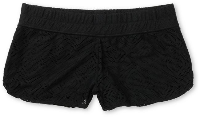 Empyre Girls Dorea Black Crochet Board Shorts