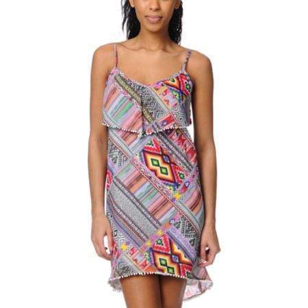Billabong Bonavista Woven Self Ruffle Dress