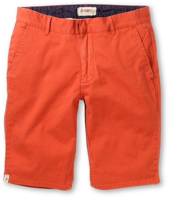 Altamont Davis Red Slim Shorts
