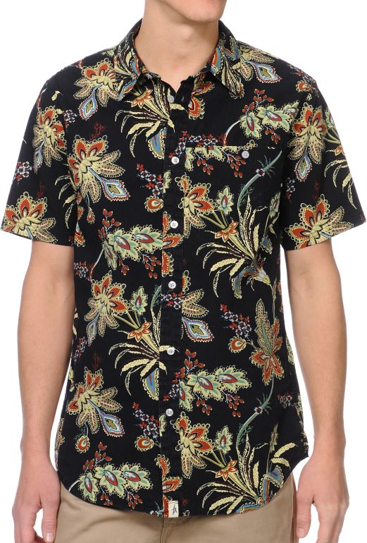 Altamont Perinial Black Button Up Shirt