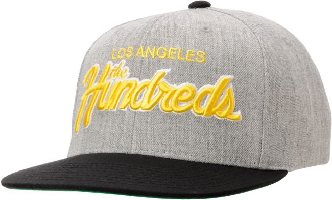 The Hundreds Team Two Heather Grey & Black Snapback Hat