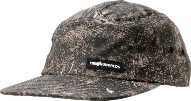 The Hundreds Char Burnt Camo Print 5 Panel Hat