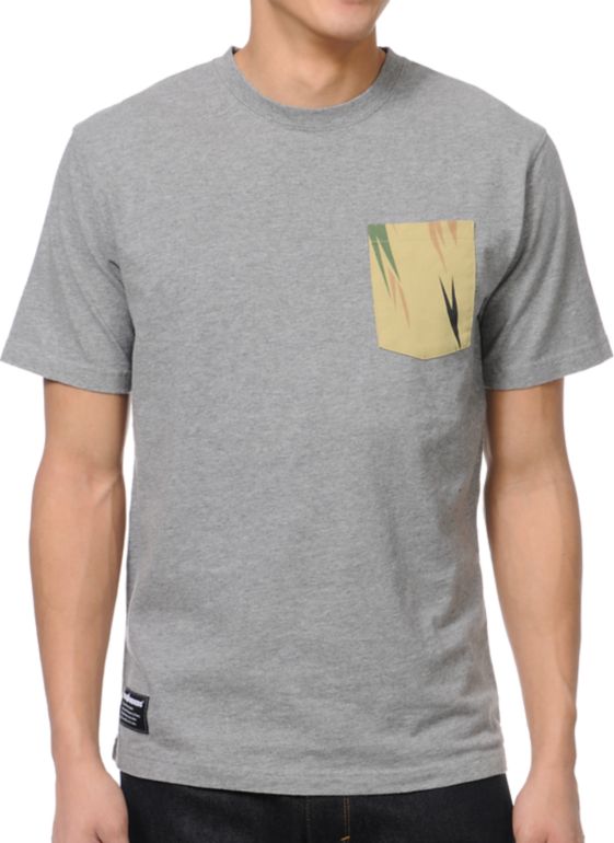 The Hundreds Fennel Grey & Thistle Pocket Tee Shirt