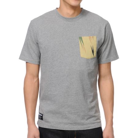 The Hundreds Fennel Grey & Thistle Pocket Tee Shirt