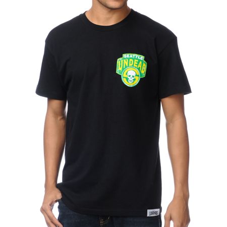 Local Legends Seattle Undead Black Tee Shirt