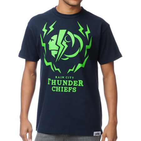 Local Legends Thunder Chiefs Navy Blue Tee Shirt