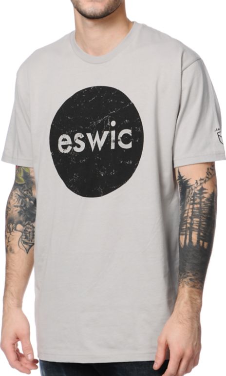 Eswic Big Dot Grey Tee Shirt