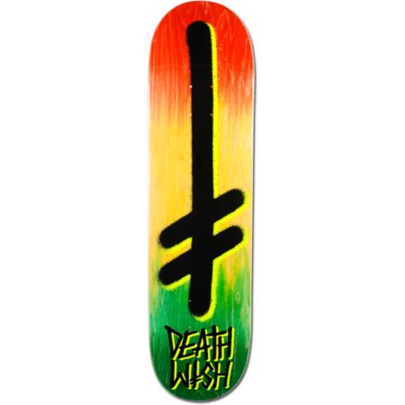 Deathwish Double Dip Rasta 8.125 Skateboard Deck