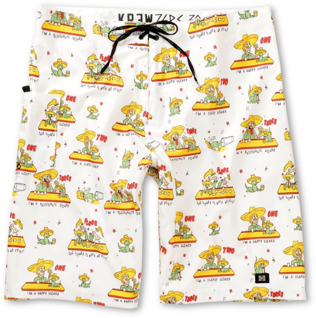 KR3W Control White Board Shorts