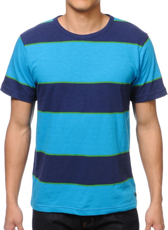 Matix Stinger Navy Stripe Tee Shirt