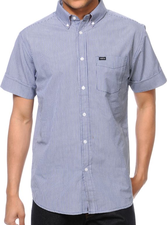 Matix Ging Crosby Navy Button Up Shirt