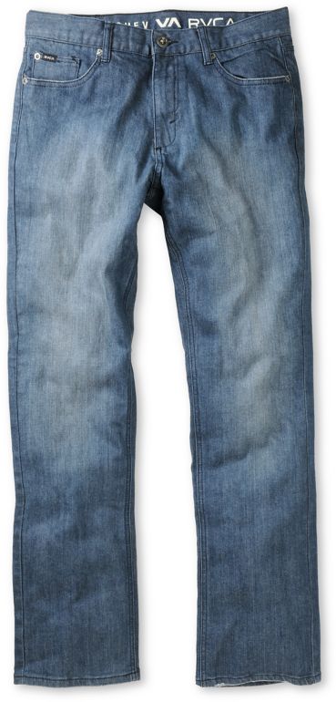 RVCA Chev Extra Stretch Rough Blue Regular Fit Jeans