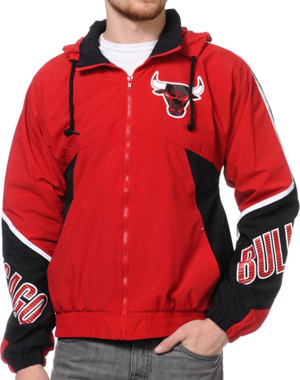NBA Mitchell and Ness Midseason Chicago Bulls Windbreaker