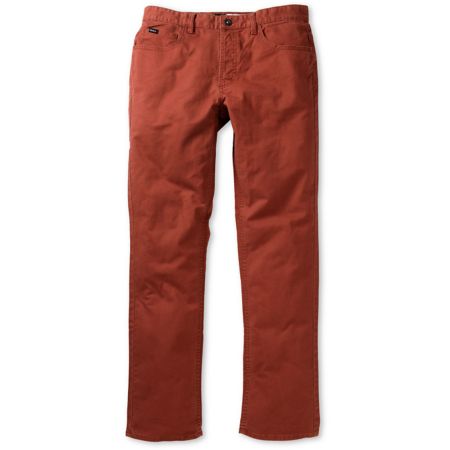 RVCA Stay Twill Stretch Slim Fit Red Pants