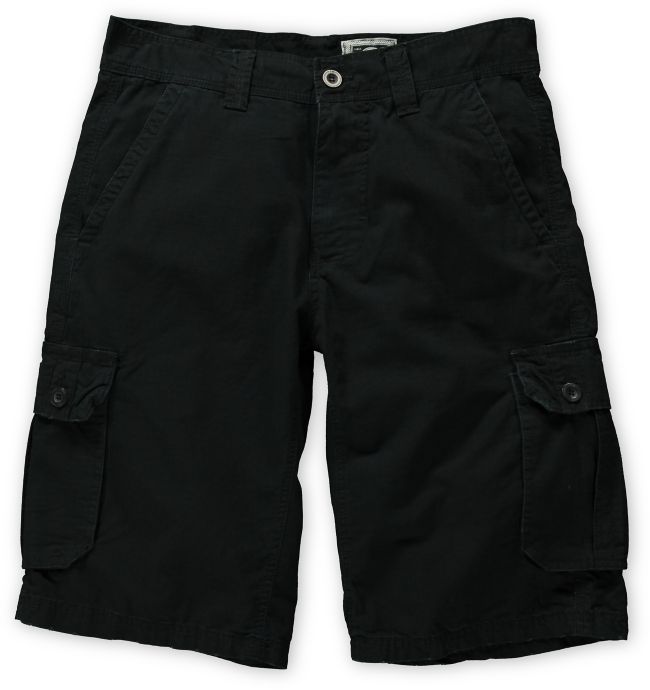 Free World Fiasco Black Ripstop Cargo Shorts