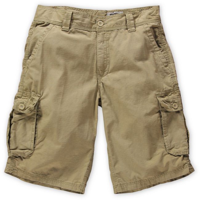 Free World Fiasco Khaki Ripstop Cargo Shorts