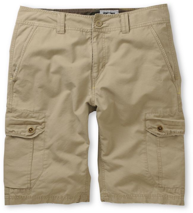 Free World Head Honcho Bedford Khaki Cargo Shorts