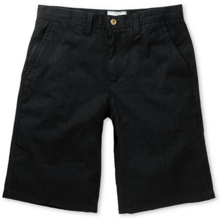 Free World Bandit Black Pinstripe Chino Shorts