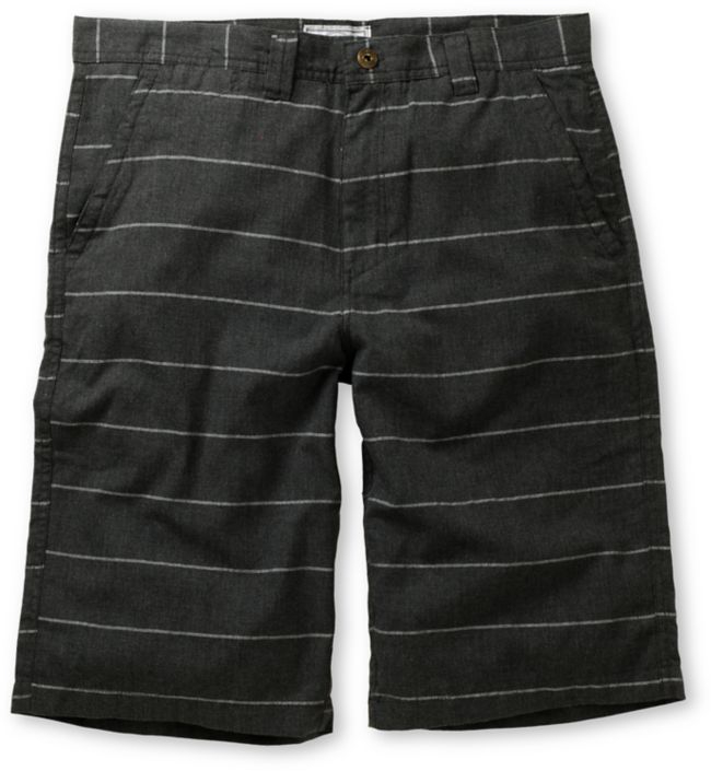 Free World Chase Black Stripe Chino Shorts