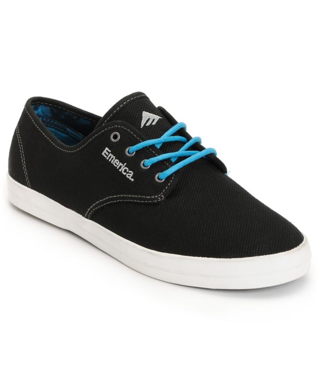 Emerica Wino Black Canvas & Aloha Tie Dye Shoe