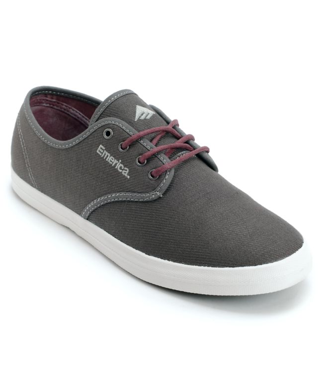 Emerica Wino Grey & Maroon Shoe