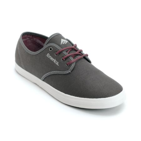 Emerica Wino Grey & Maroon Shoe