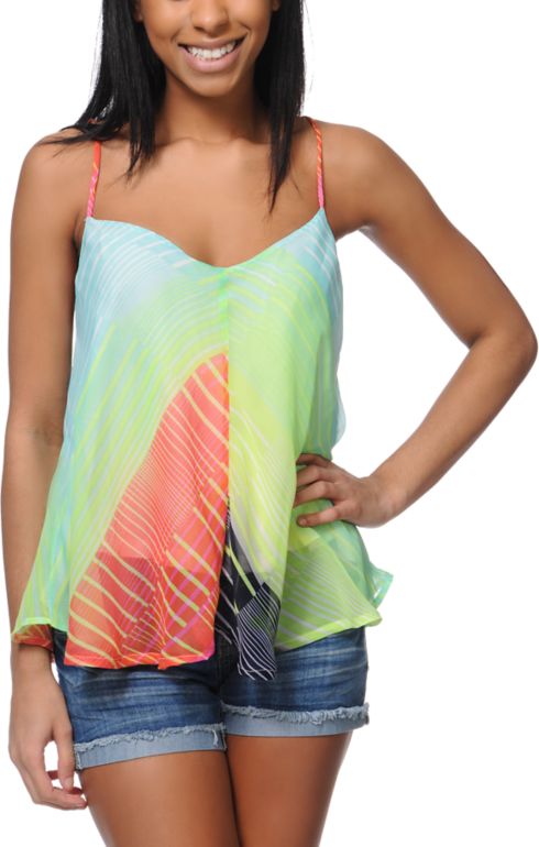 Billabong Breaker Green Tank Top