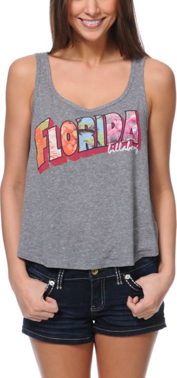 Billabong See You Later Skater Charcoal Tank Top