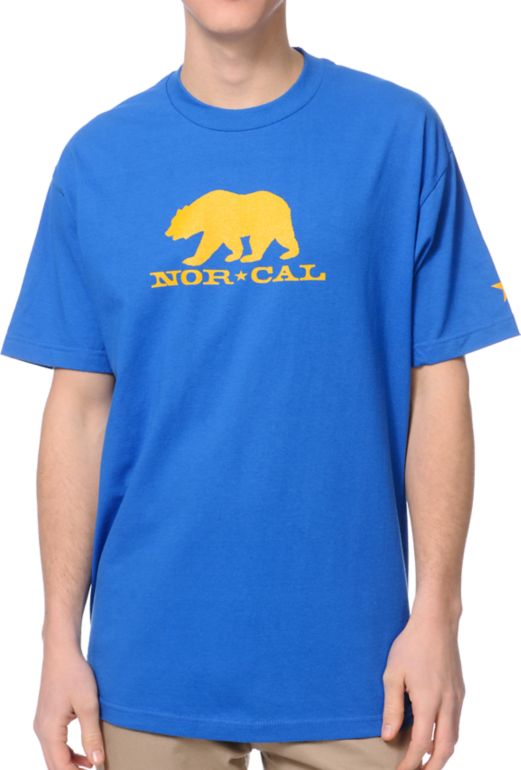 Nor Cal Black Bear Blue Tee Shirt