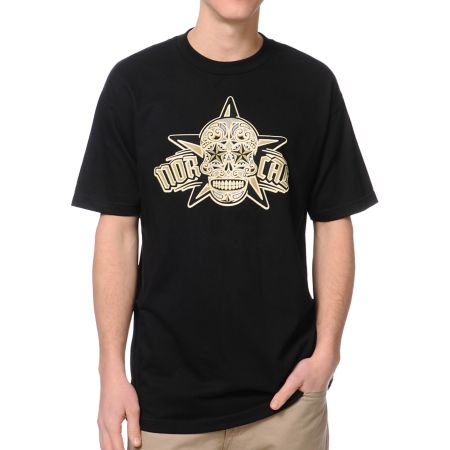 Nor Cal Calavera Black Tee Shirt